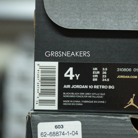 AIR JORDAN RETRO 10 BG NEW YORK CITY - Picture 5 of 8